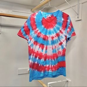 Tie Dye V Neck Tee